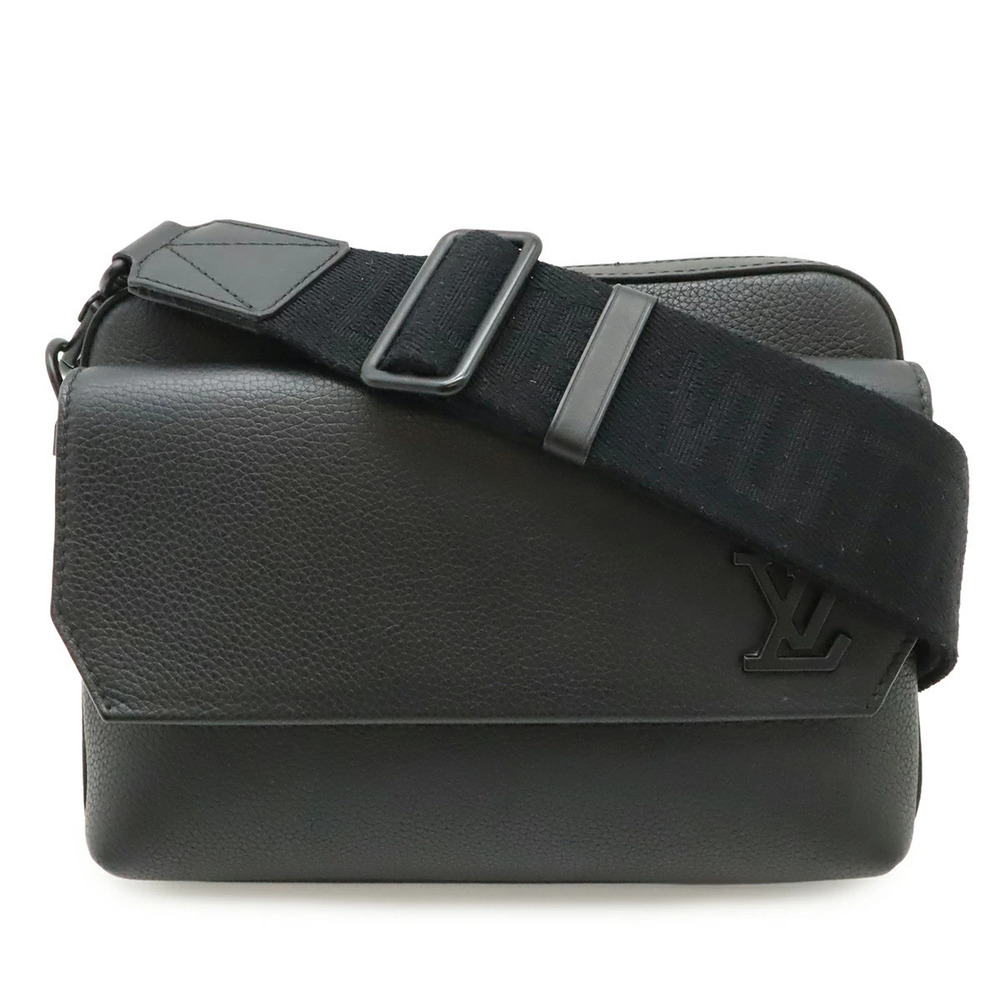 LOUIS VUITTON LV Aerogram Fastline Messenger Crossbody Bag Noir Black
